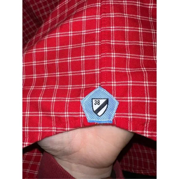 NWT Red Daniel Cremieux Short Sleeve Button Down Shirt Size 2XL - Picture 10 of 14